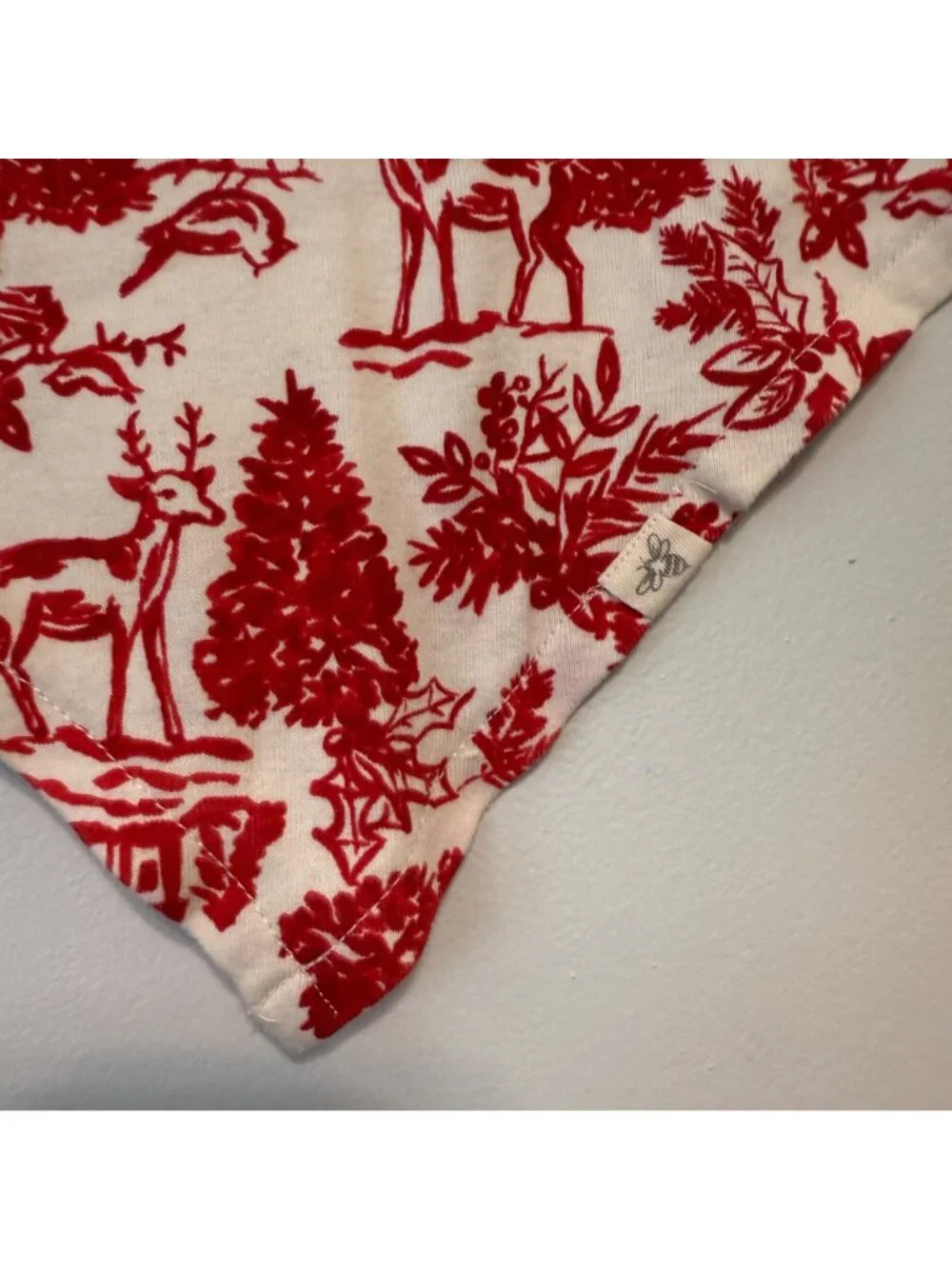 Burts Bees Baby Christmas Dog Bandana Red White